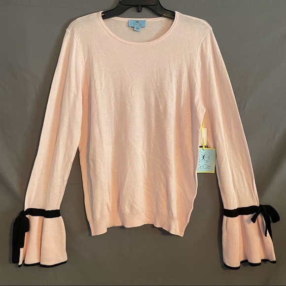 CeCe Sweaters - CeCe light pink sweater.  Size Large
